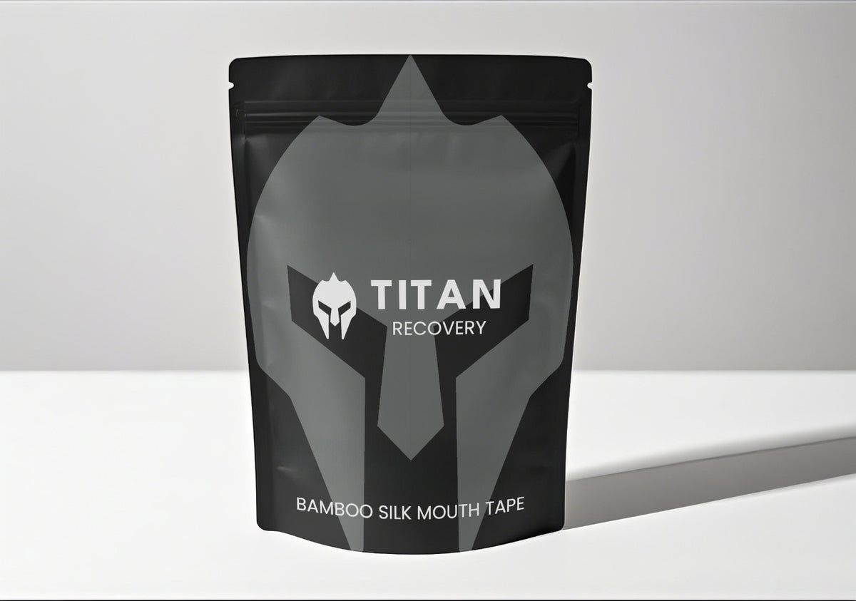 Titan Recovery mouth tape packaging on a white background