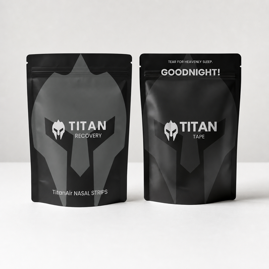 Titan Sleep System (TitanAir Nasal Strips + Titan Mouth Tape)