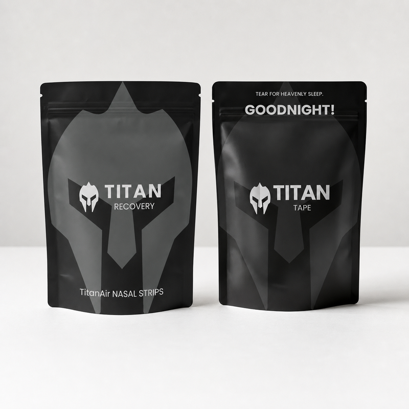 Titan Sleep System (TitanAir Nasal Strips + Titan Mouth Tape)