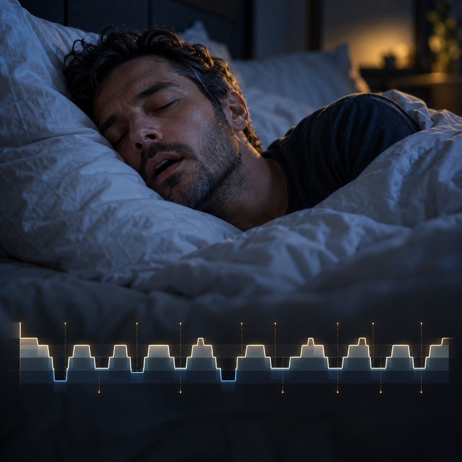 Shallow, broken sleep